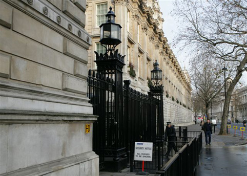 伦敦唐宁街十号:英国首相官邸.
