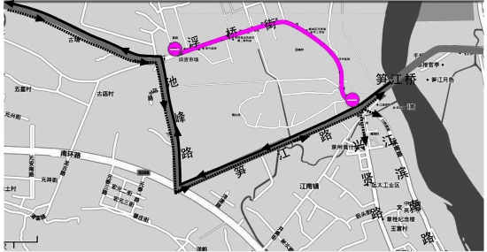 泉州浮桥街部分路段交通管制三个月