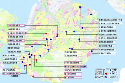 厦门开建30个公共停车场 主要分布在岛内老城区