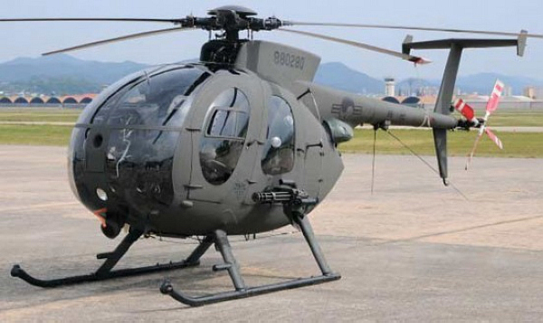 韩国2011年"护国演习" md500型武装直升机(资料图)