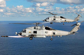 资料图：MH-60R“海鹰”直升机