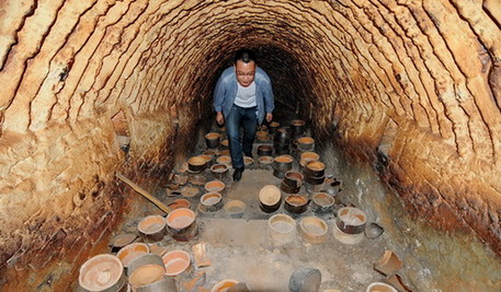 这是5月8日拍摄的福建建阳新龙窑.