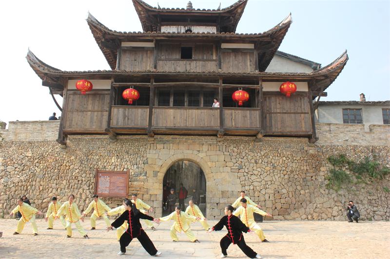 福建第一街城堡式明清古民居邵武和平古镇图