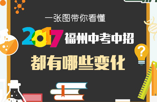 一张图带你看懂2017福州中考中招都有哪些变化