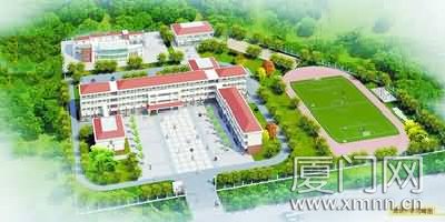 厦门援建彭州西郊小学昨封顶(图)