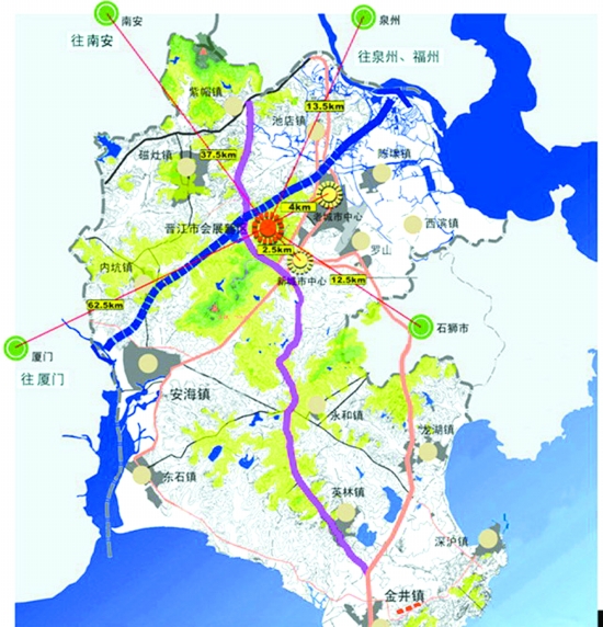 晉江規劃城市會展新區 毗鄰福廈高速晉江出口處