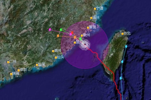 南瑪都減弱為熱帶風暴 風雨影響將持續至9月初